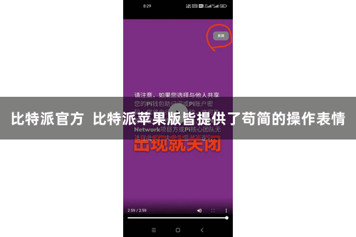 比特派官方  比特派苹果版皆提供了苟简的操作表情