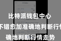 比特派钱包中心  用户不错愈加准确地判断行情走势