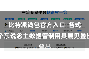 比特派钱包官方入口  各式个东说念主数据管制用具层见叠出
